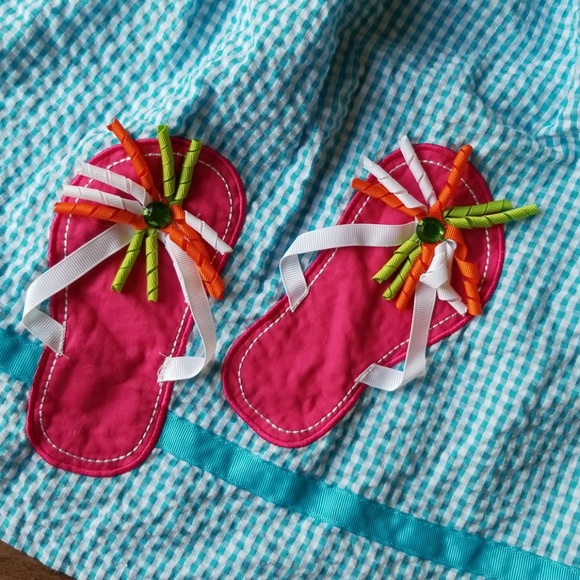 Rare Editions 5 Summer Boutique Flip Flop Dress - Picture 2 of 7